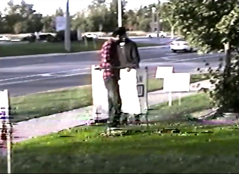 Volunteers canvassing door-to-door for a political campaign